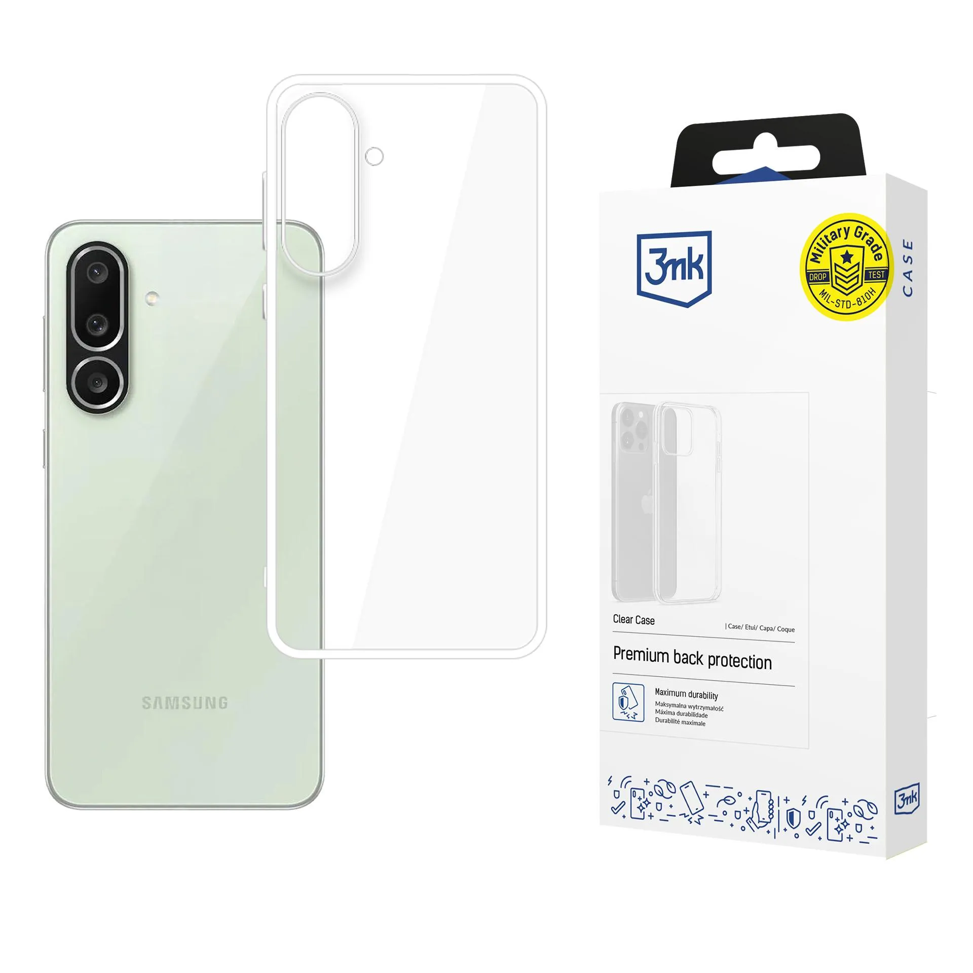 Dėklas Samsung Galaxy M56 - 3mk Clear Case