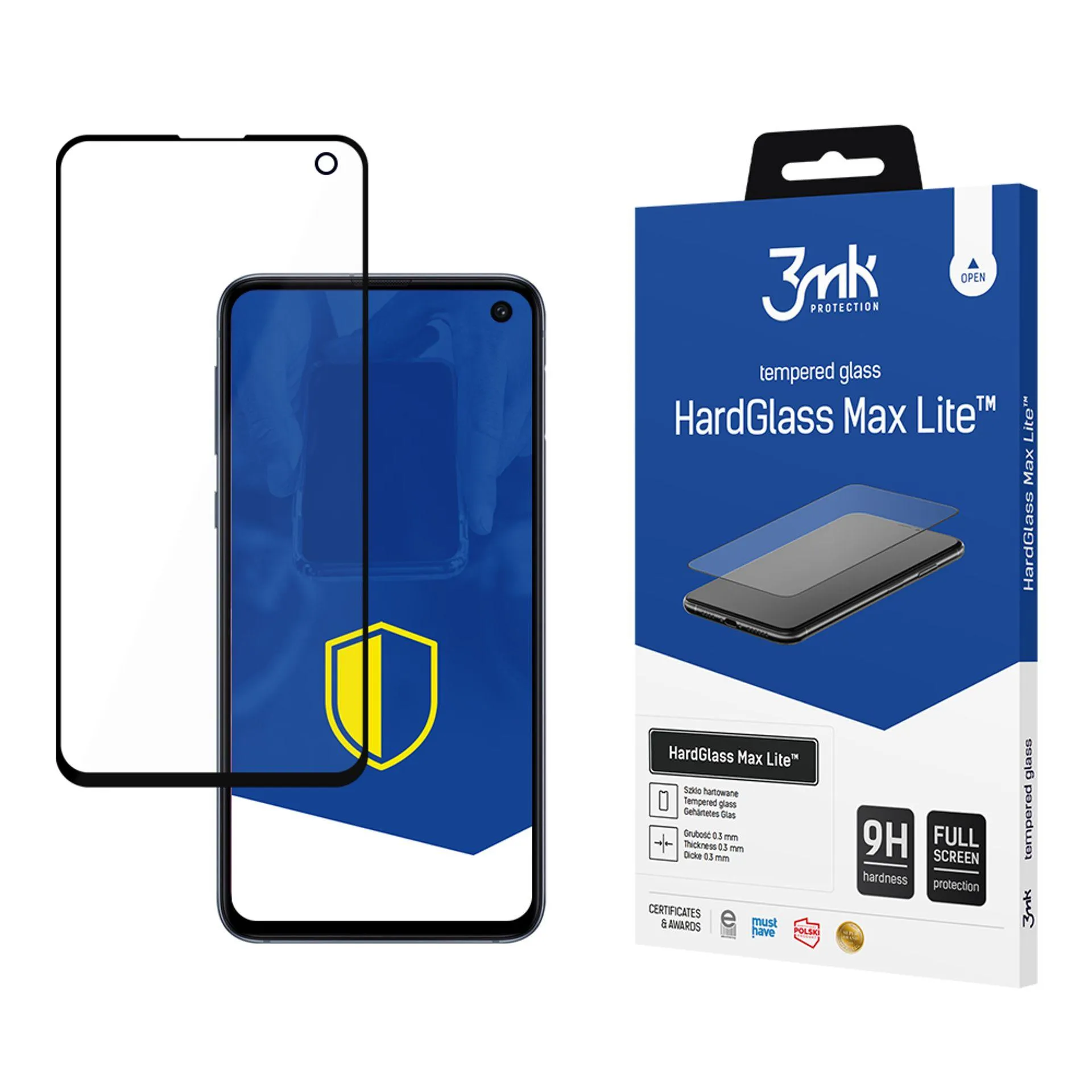 Grūdintas stiklas Samsung Galaxy S10e - 3mk HardGlass Max Lite