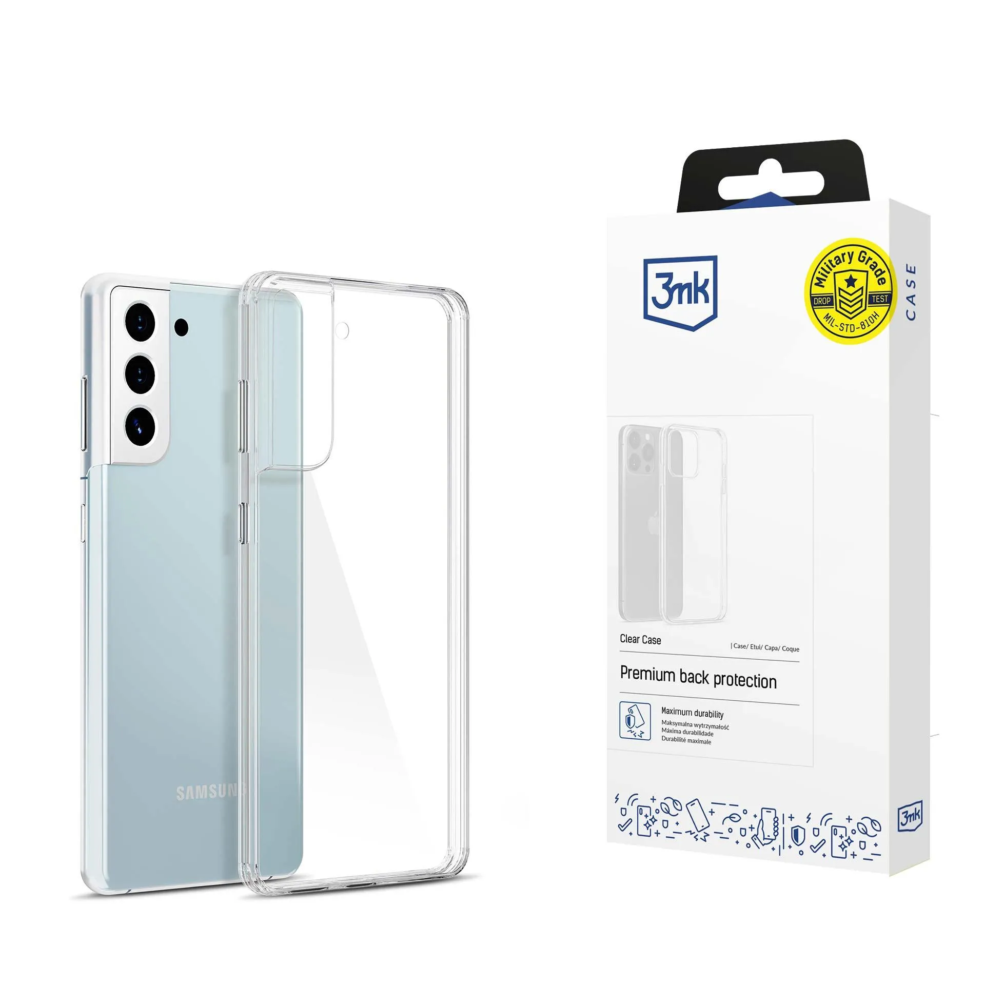 Dėklas Samsung Galaxy S21+ 5G - 3mk Clear Case