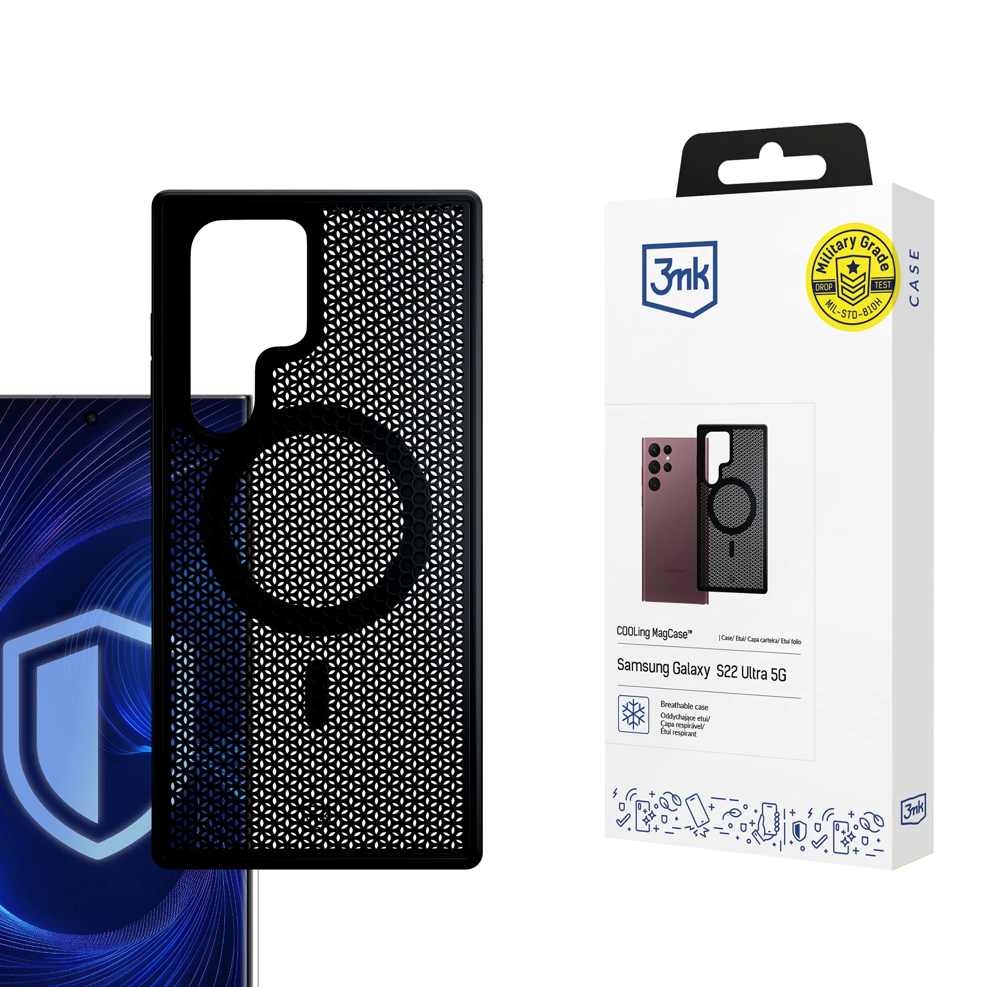 Dėklas Samsung Galaxy S22 Ultra 5G - 3mk COOLing MagCase