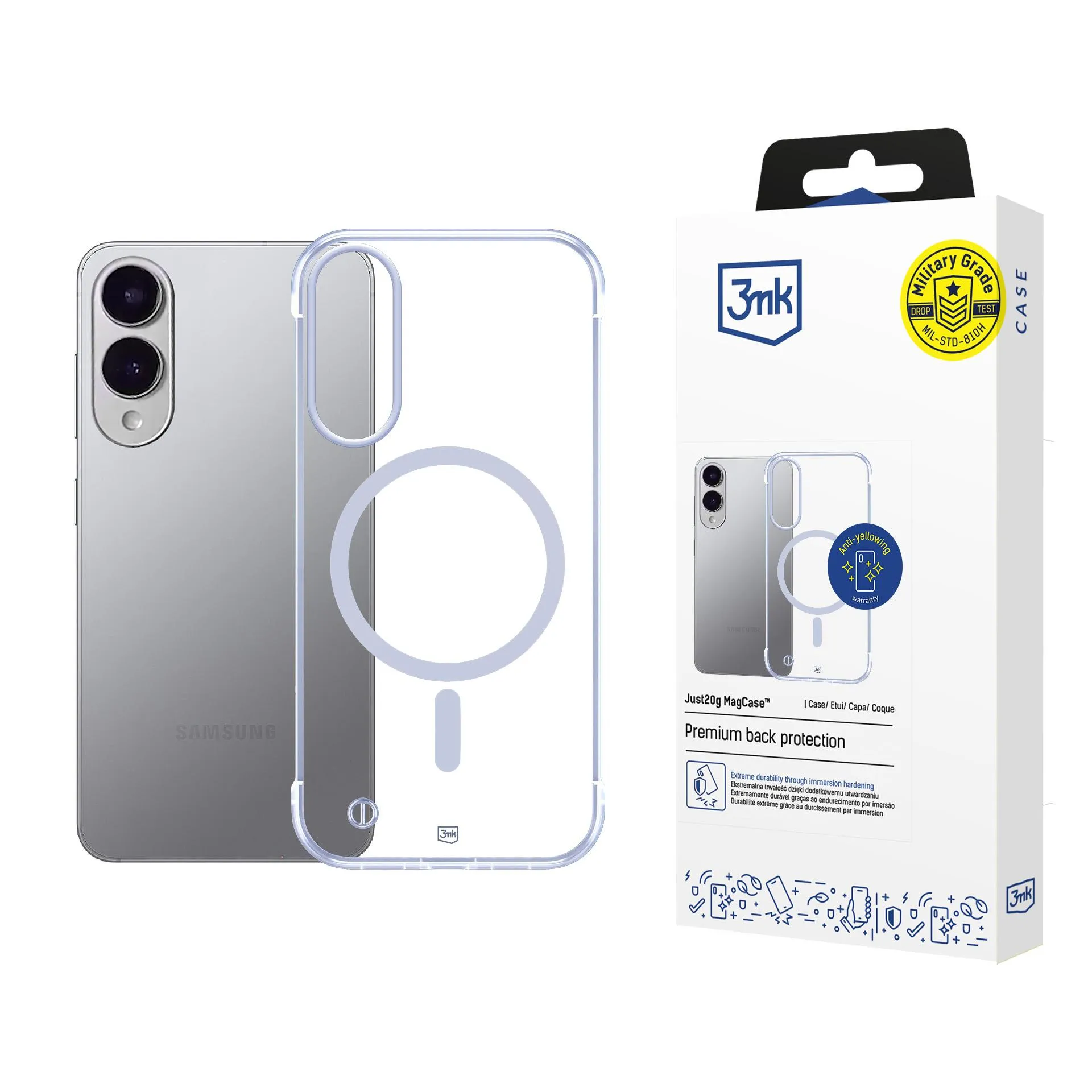 Ultralengvas dėklas Samsung Galaxy S25 Edge - 3mk Just20g MagCase™