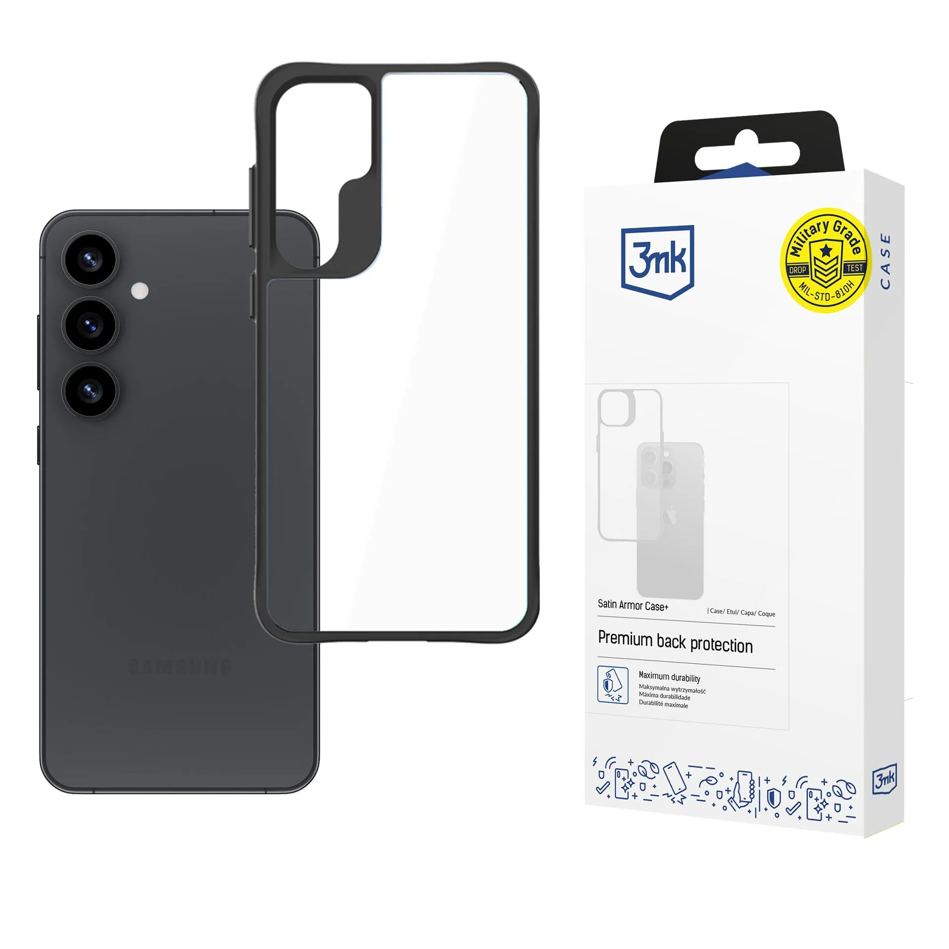 Deklas Samsung Galaxy S25+ - 3mk Satin Armor Case+