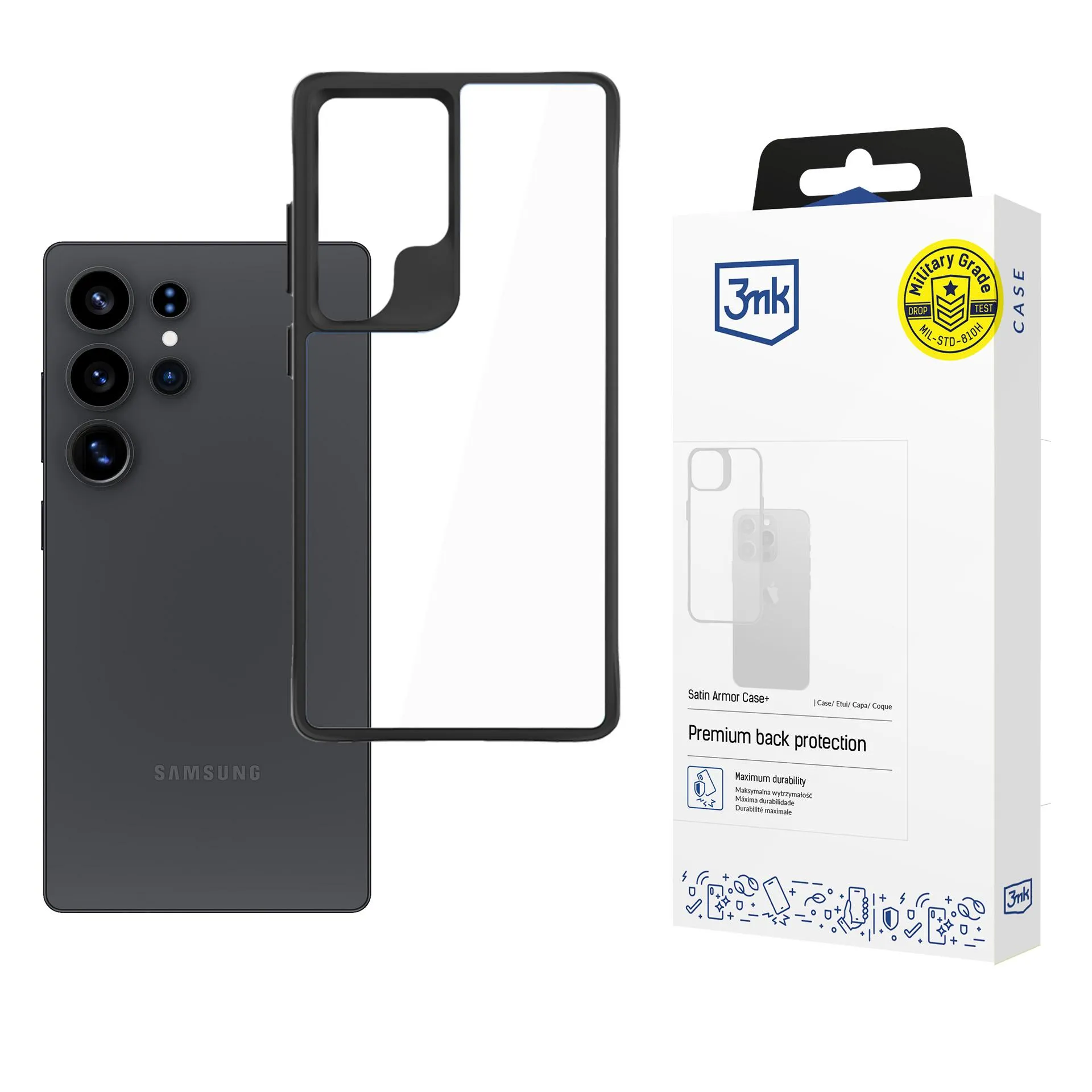 Deklas Samsung Galaxy S25 Ultra - 3mk Satin Armor Case+