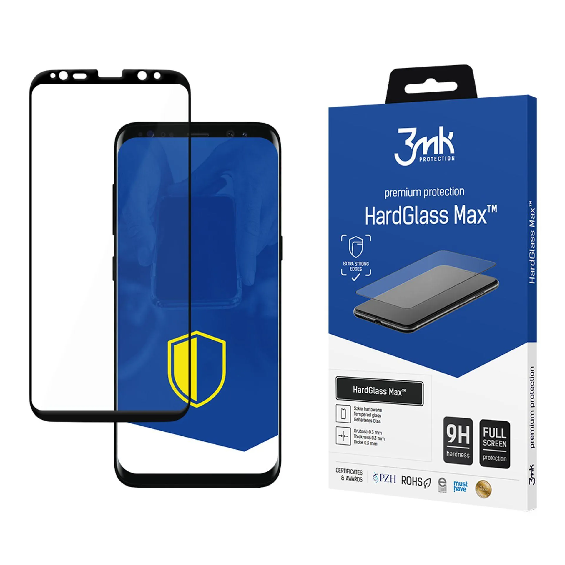 Grūdintas apsauginis stiklas Samsung Galaxy S8/S9 - 3mk HardGlass Max