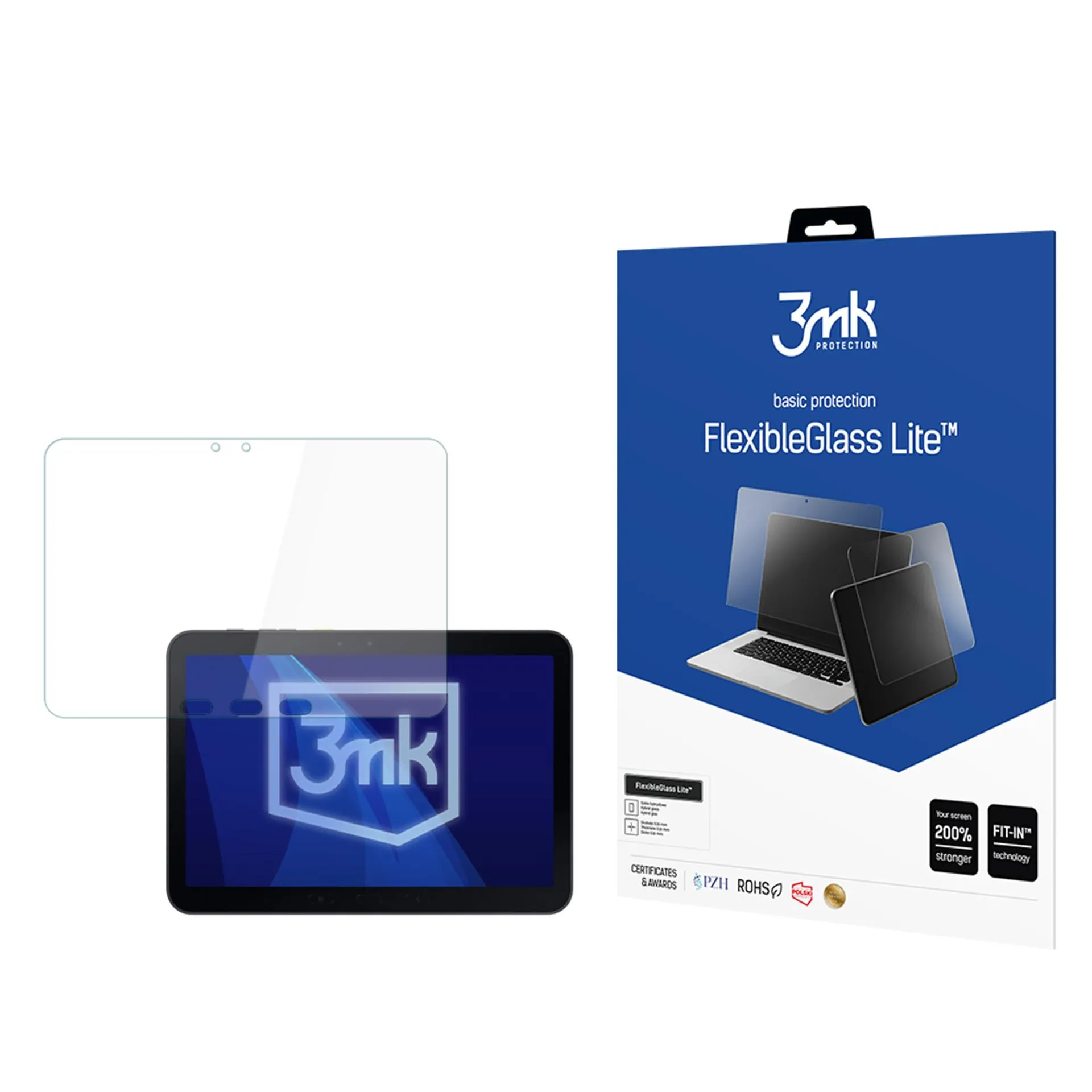 Nesuskylantis hibridinis stiklas Samsung Galaxy Tab Active5 Pro - 3mk FlexibleGlass Lite