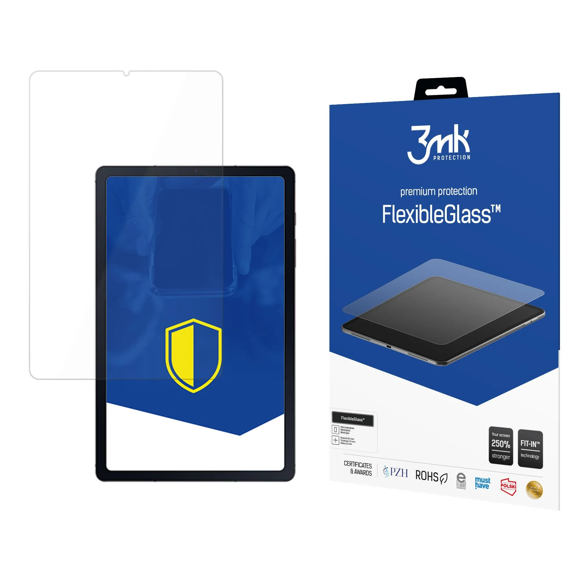 Netrapus hibridinis stiklas Samsung Galaxy Tab S6 Lite 2020/2022 - 3mk FlexibleGlass