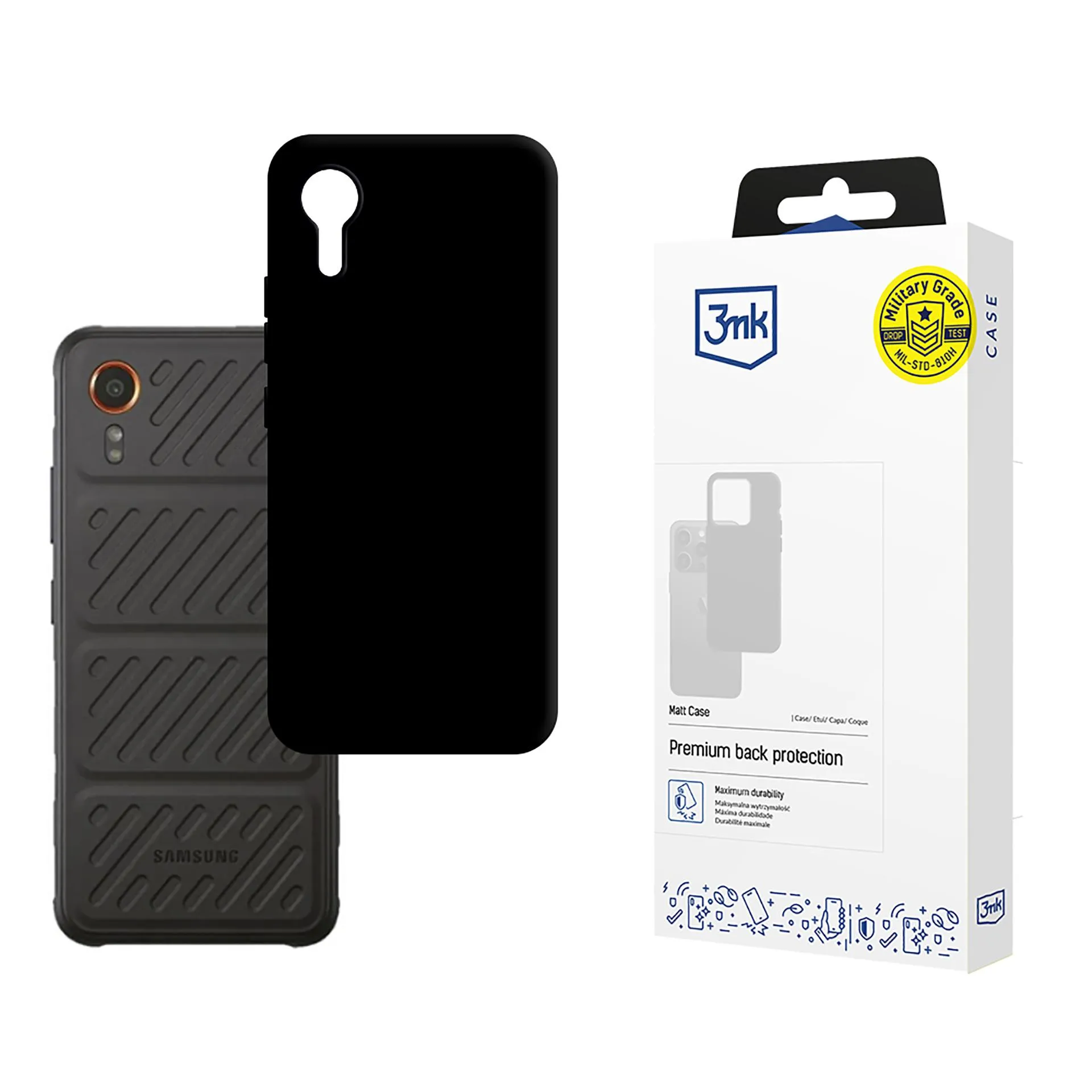 Dėklas Samsung Galaxy XCover 7 - 3mk Matt Case Black