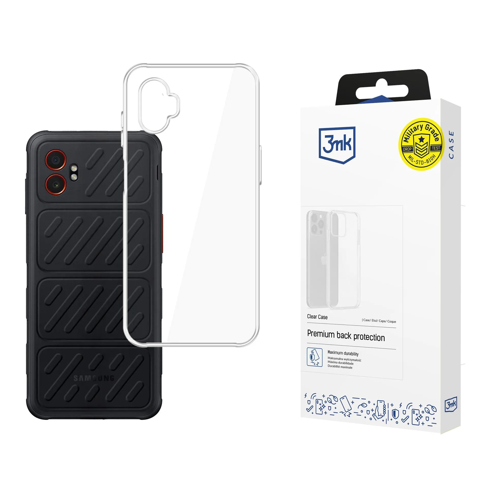 Dėklas Samsung Galaxy XCover 7 Pro - 3mk Clear Case