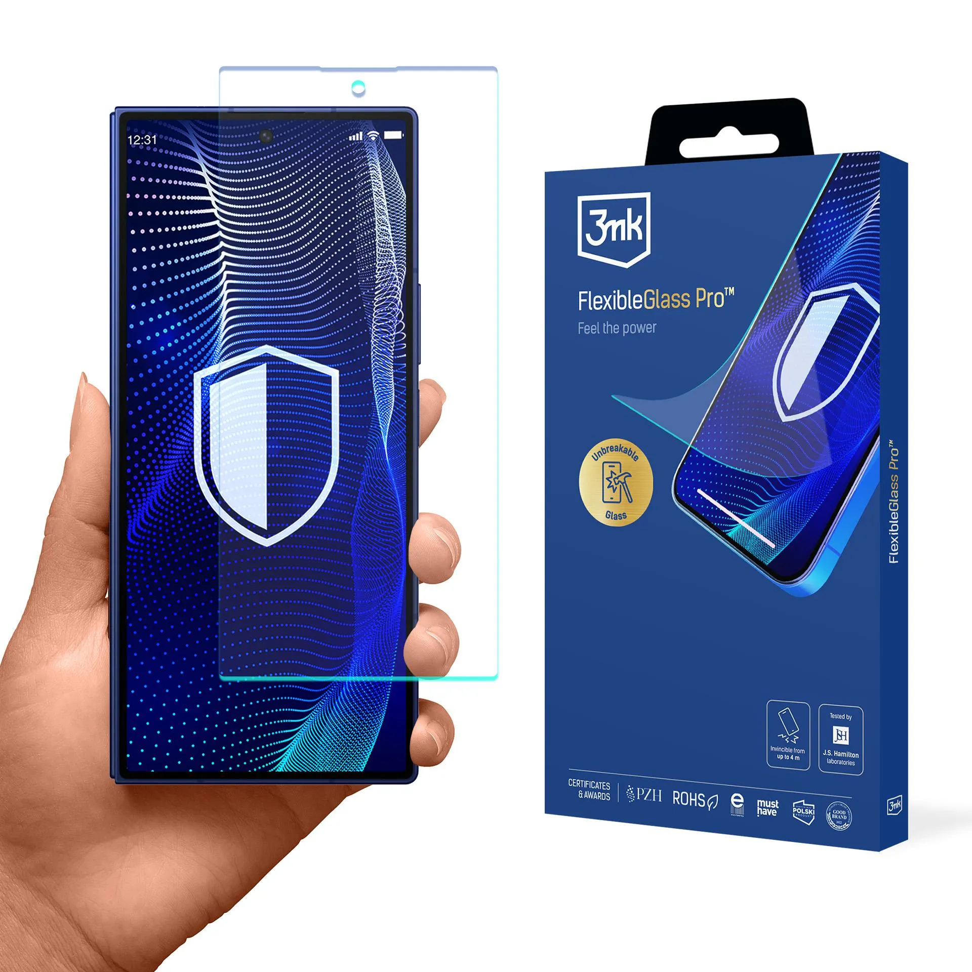 Nesudaužomas stiklas Samsung Galaxy Z Fold 7 - 3mk FlexibleGlass Pro
