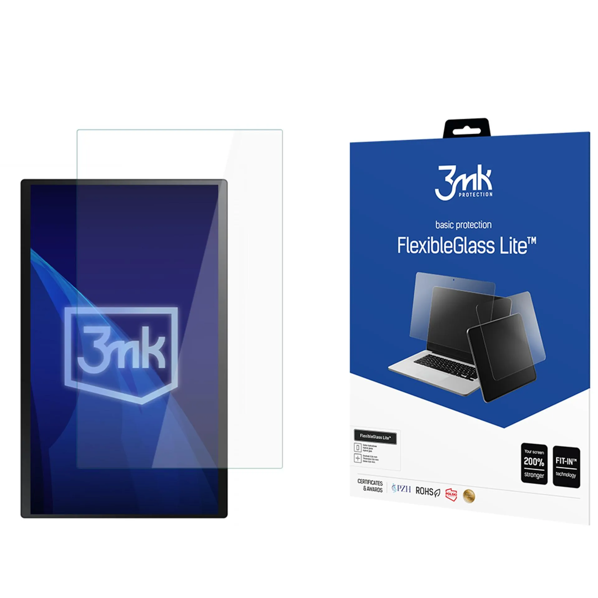 Nesuskilstantis hibridinis stiklas Samsung QB24R-T - 3mk FlexibleGlass Lite