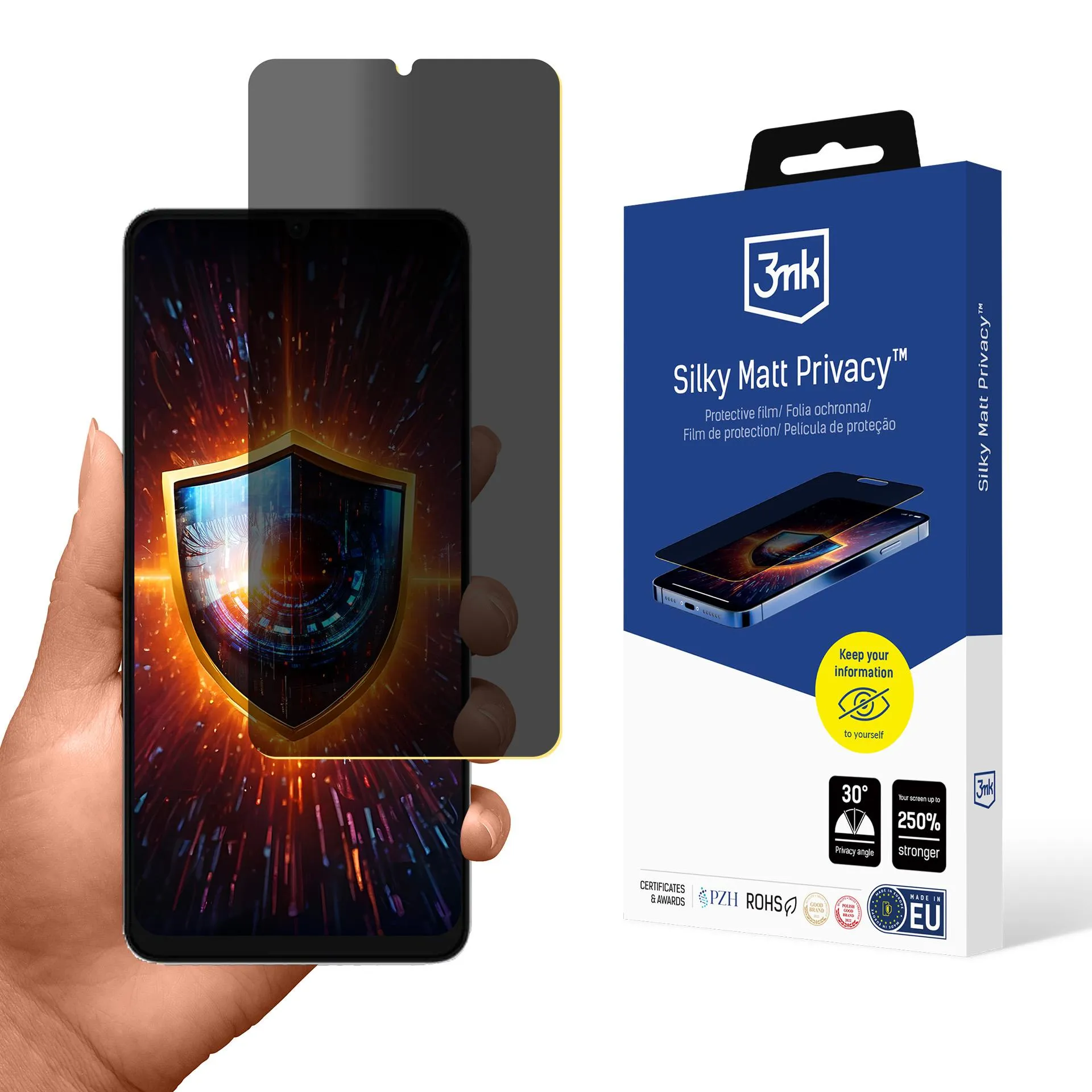 Folia privatizuojanti prie uleFone Note 21 - 3mk Silky Matt Privacy