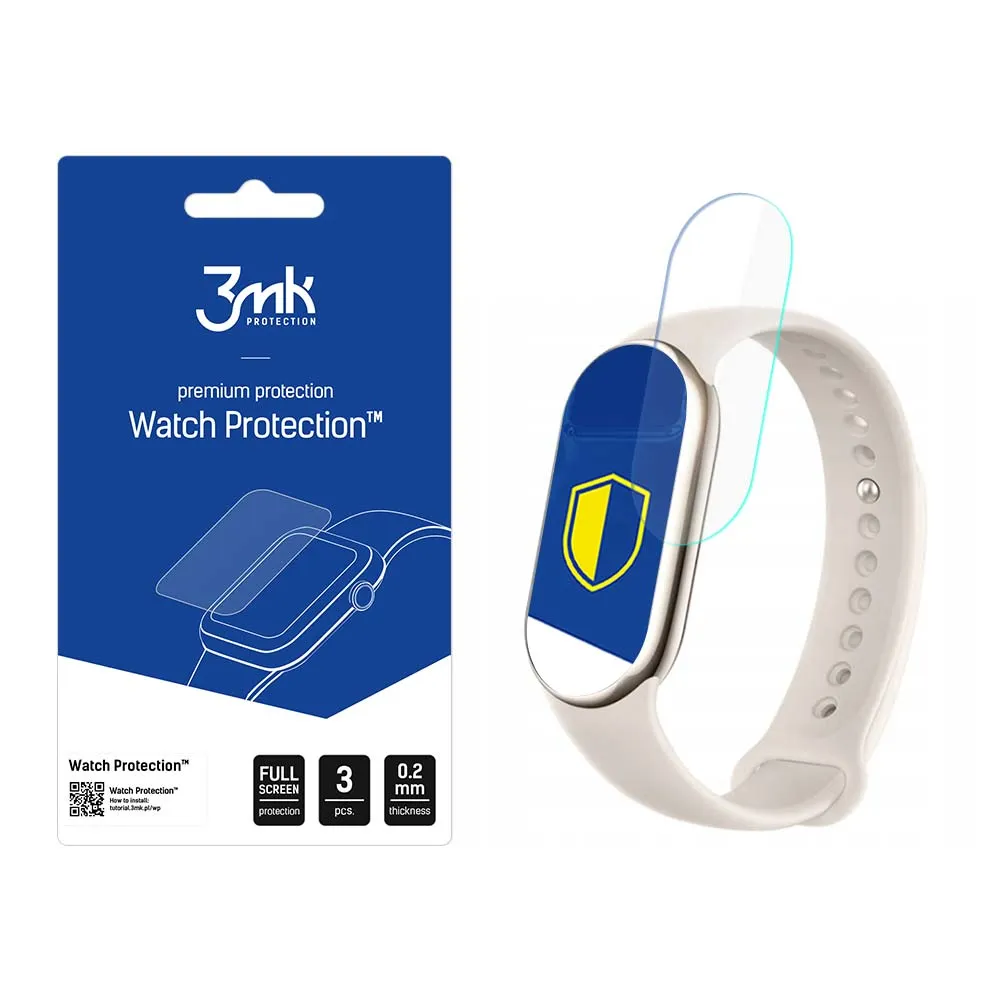 Apsauginė plėvelė išmaniajam laikrodžiui Xiaomi Mi Band 8 - 3mk Watch Protection