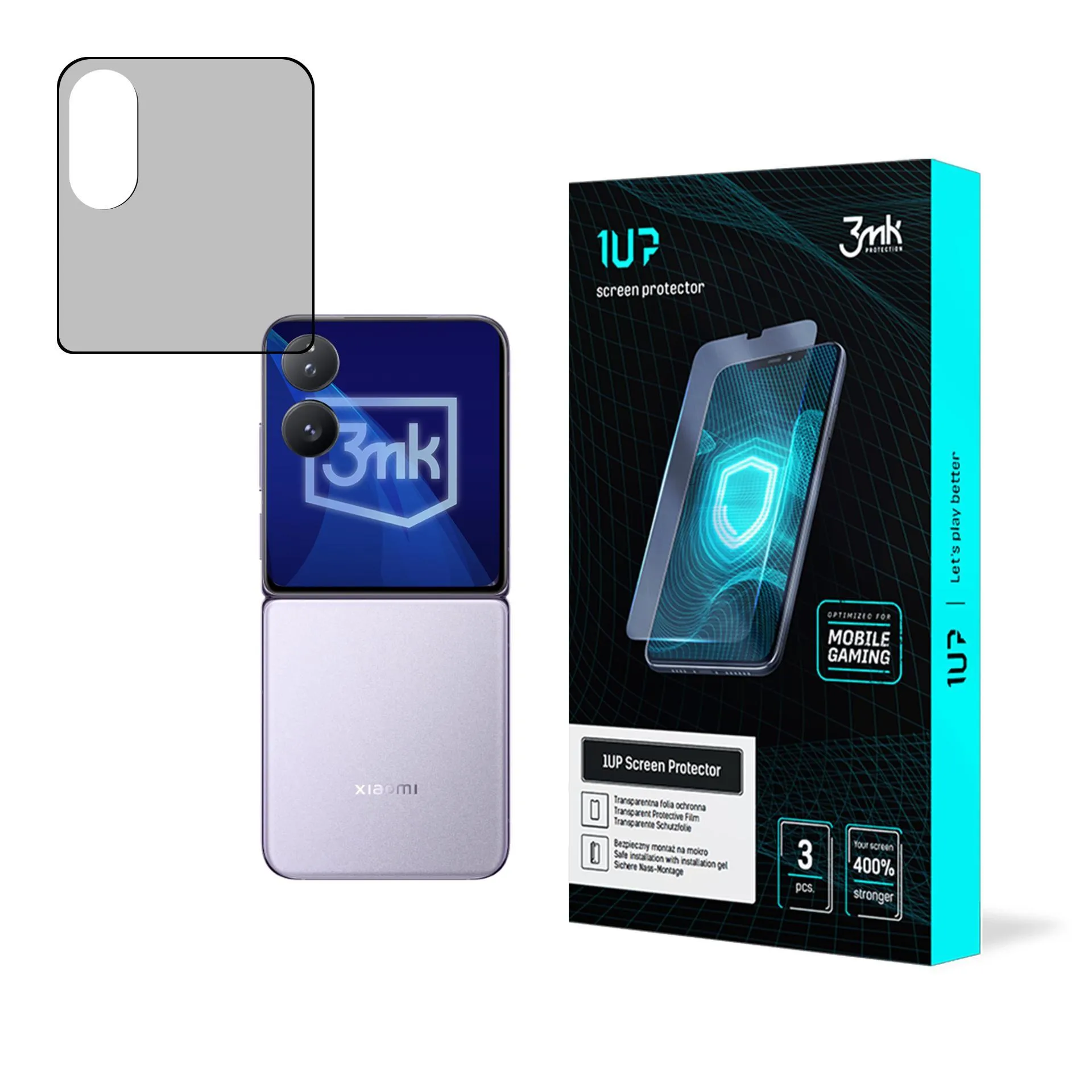 Apsauginė plėvelė Xiaomi Mix Flip (front) - 3mk 1UP ekrano apsauga (3 vnt.)