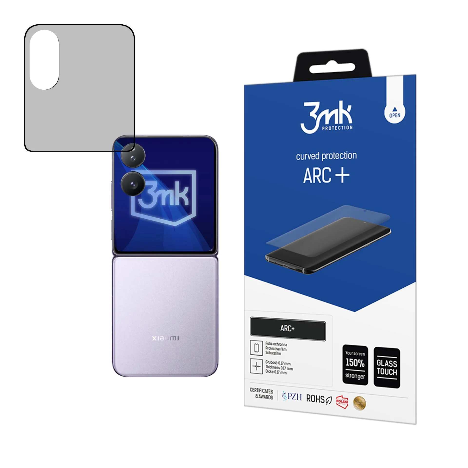 Apsauginė plėvelė Xiaomi Mix Flip (front) - 3mk ARC+