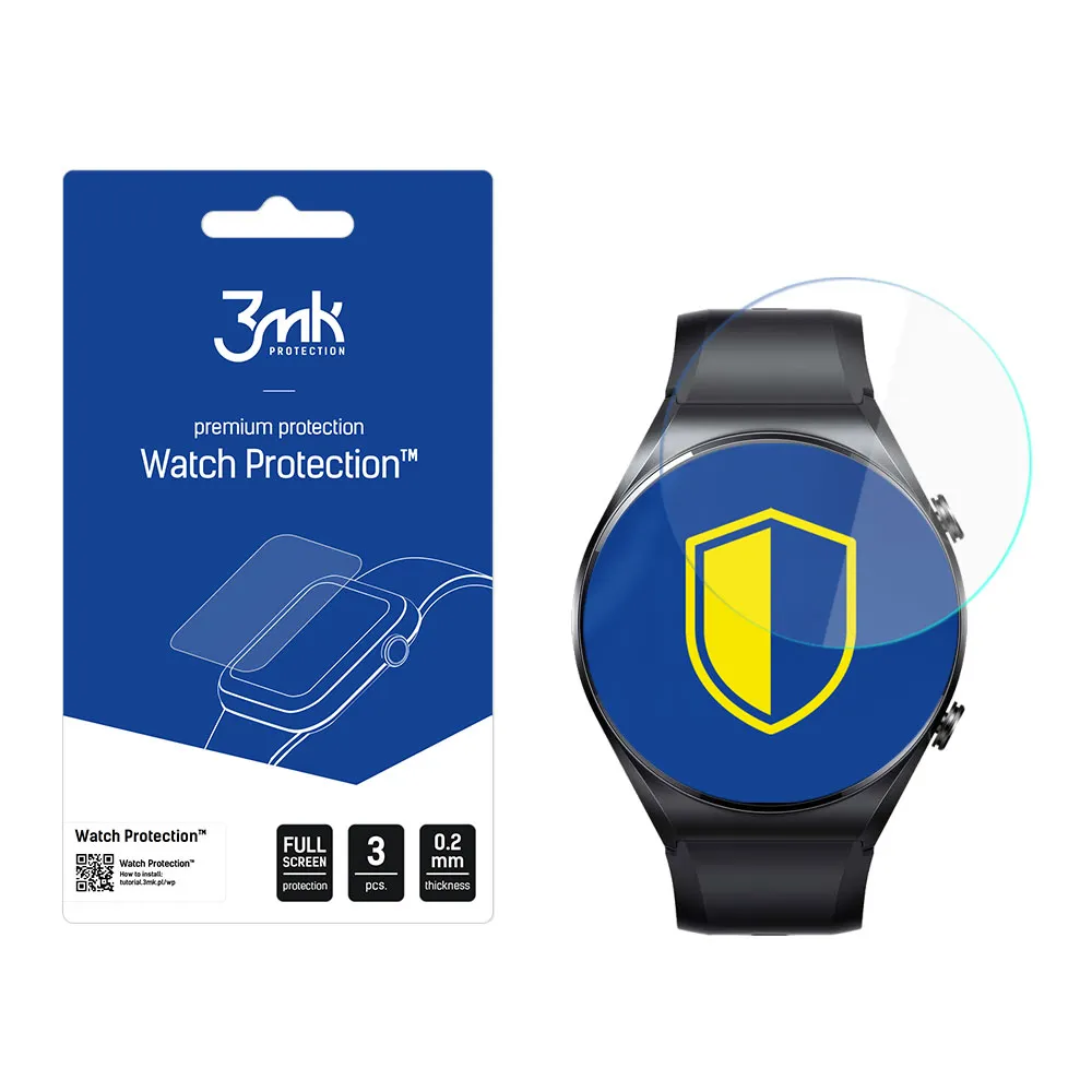 Apsauginis stiklas išmaniojo laikrodžio ekranui Xiaomi Watch S1 - 3mk Watch Protection