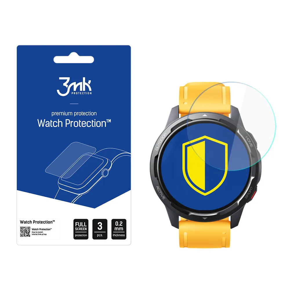 Apsauginis stiklas išmaniojo laikrodžio ekranui Xiaomi Watch S1 Active - 3mk Watch Protection
